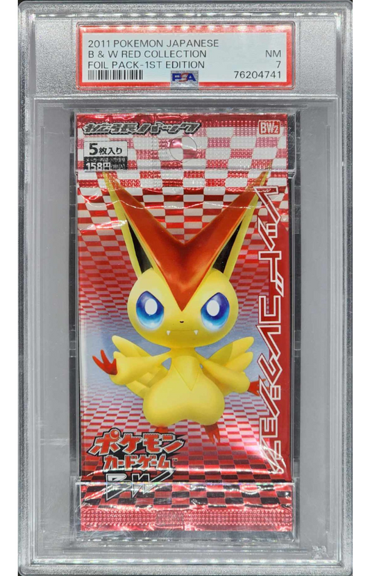 BLACK & WHITE RED COLLECTION BOOSTER PACK JAPANESE PSA 7