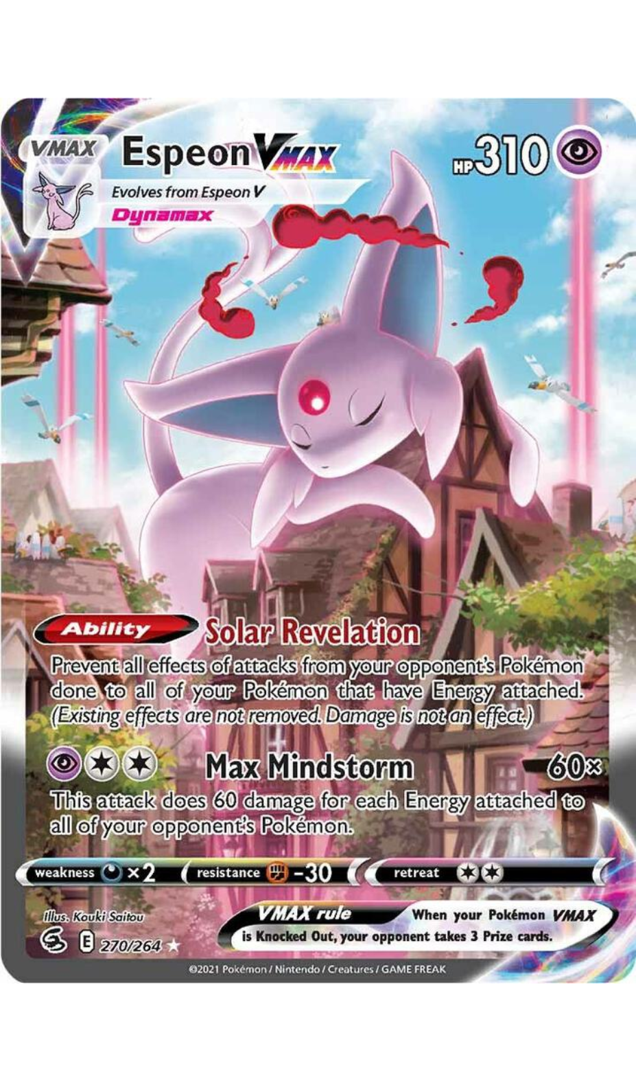 ESPEON VMAX 270/264 EVOLVING SKIES ALTERNATE ART (LP)