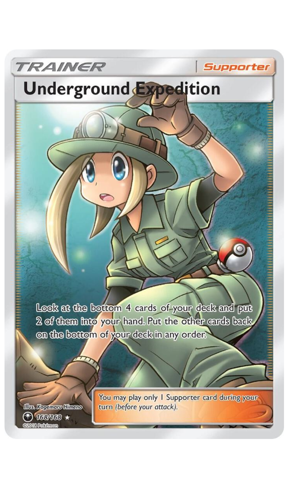 UNDERGROUND EXPEDITION 168/168 POKEMON CELESTIAL STORM FULL ART - NM