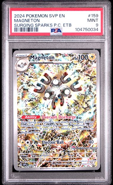 MAGNETON 159 PSA 9 POKEMON CENTER ETB PROMO