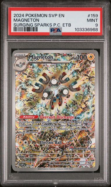 MAGNETON 159 PSA 9 POKEMON CENTER ETB PROMO