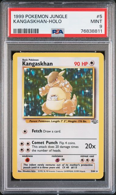KANGASKHAN 5/64 PSA 9 POKEMON JUNGLE HOLO RARE