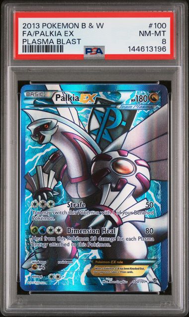 PALKIA EX 100/101 PSA 8 POKEMON BLACK & WHITE PLASMA BLAST FULL ART