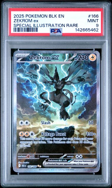 ZEKROM EX 166/086 PSA 9 POKEMON BLACK BOLT SPECIAL ILLUSTRATION RARE