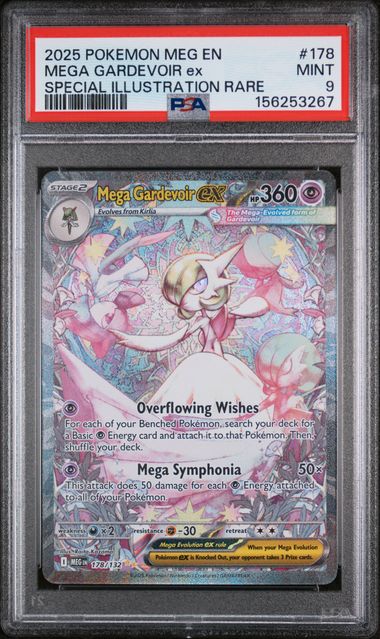 MEGA GARDEVOIR EX 178/132 PSA 9 POKEMON MEGA EVOLUTION SPECIAL ILLUSTRATION RARE