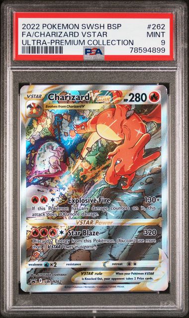 CHARIZARD VSTAR SWSH262 PSA 9 POKEMON ULTRA PREMIUM COLLECTION