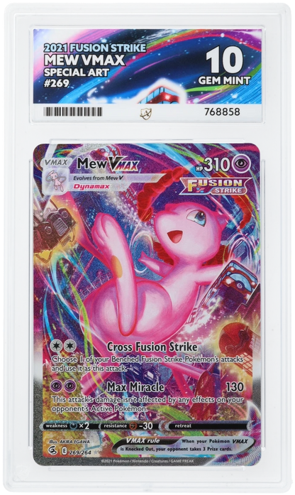 MEW VMAX 269/264 ACE 10 POKEMON FUSION STRIKE ALTERNATE ART