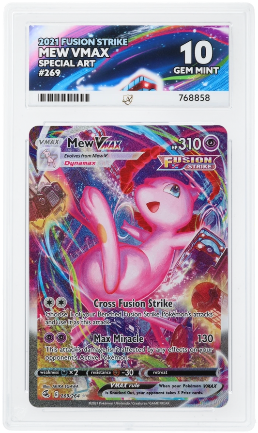 MEW VMAX 269/264 ACE 10 POKEMON FUSION STRIKE ALTERNATE ART