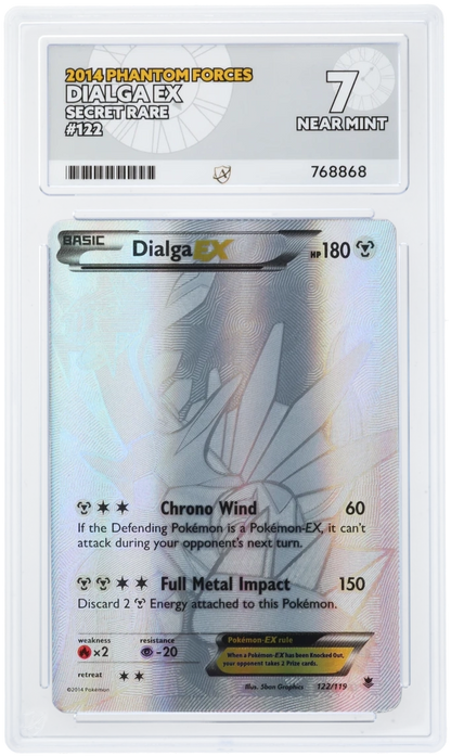 DIALGA EX 122/119 ACE 7 POKEMON PHANTOM FORCES SECRET RARE