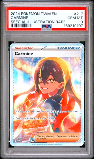 CARMINE 217/167 PSA 10 POKEMON TWILIGHT MASQUERADE SPECIAL ILLUSTRATION RARE