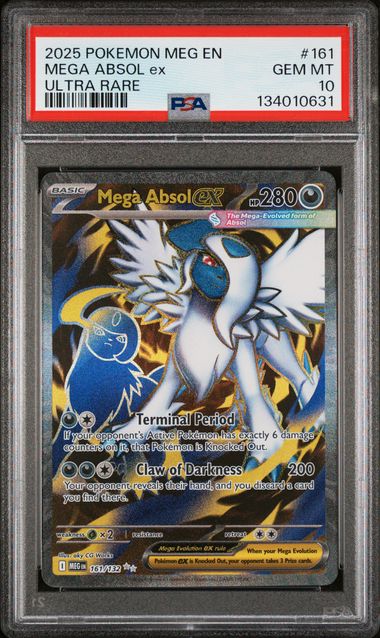 MEGA ABSOL EX 161/132 PSA 10 POKEMON MEGA EVOLUTION ULTRA RARE