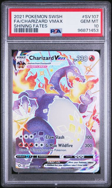 CHARIZARD VMAX SV107/SV122 PSA 10 POKEMON SHINNING FATES FULL ART