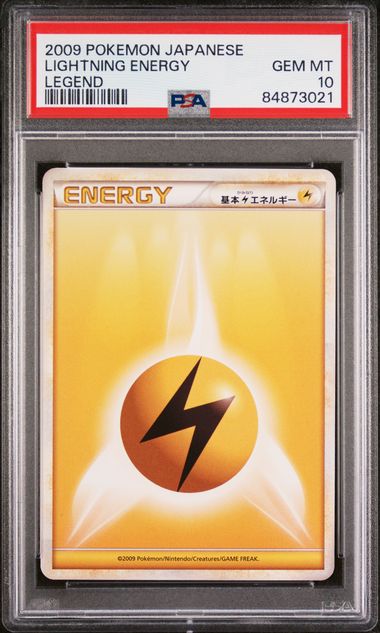 LIGHTNING ENERGY PSA 10 POKEMON JAPANESE LEGEND ENERGY (POP 1)