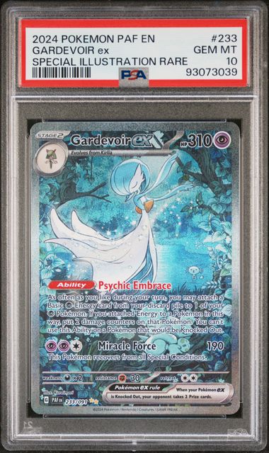 GARDEVOIR EX 233/091 PSA 10 POKEMON PALDEAN FATES SPECIAL ILLUSTRATION RARE