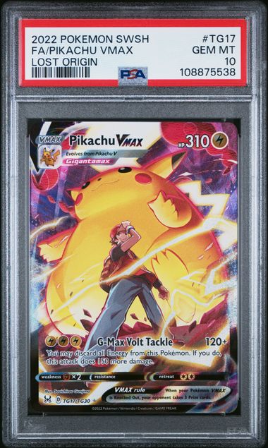 PIKACHU VMAX TG17/TG30 PSA 10 POKEMON LOST ORIGIN TRAINER GALLERY