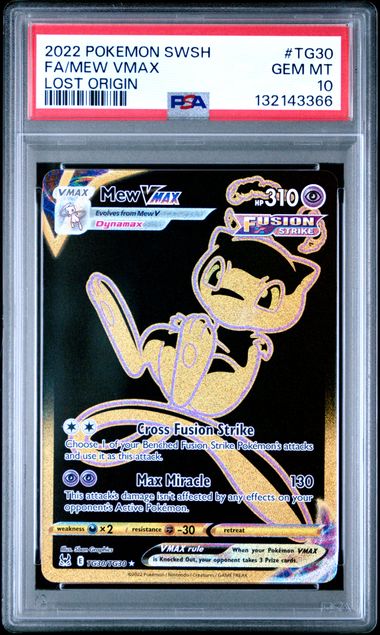 MEW VMAX TG30/TG30 PSA 10 POKEMON LOST ORIGIN TRAINER GALLERY