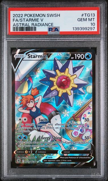 STARMIE V TG13/TG30 PSA 10 POKEMON ASTRAL RADIANCE TRAINER GALLERY