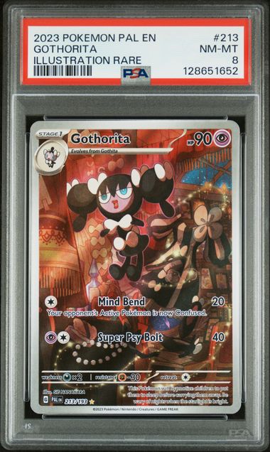 GOTHORITA 213/193 PSA 8 POKEMON PALDEA EVOLVED ILLUSTRAION RARE
