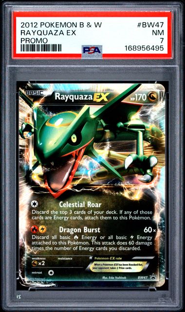 RAYQUAZA EX BY47 PSA 7 POKEMON BLACK & WHITE PROMO