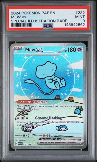 MEW EX 232/091 PSA 9 POKEMON PALDEAN FATES SPECIAL ILLUSTRATION RARE