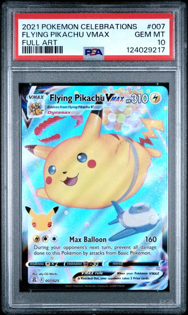 FLYING PIKACHU VMAX 007/025 PSA 10 POKEMON CELEBRATIONS FULL ART
