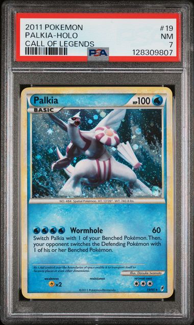 PALKIA 19/95 PSA 7 POKEMON CALL OF LEGENDS HOLO RARE