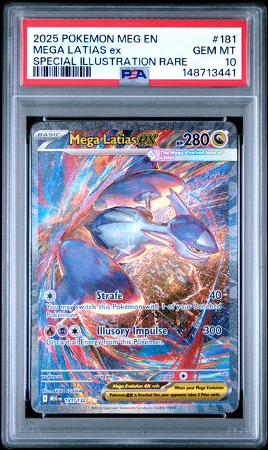 MEGA LATIAS EX 181/132 PSA 10 POKEMON MEGA EVOLUTION SPECIAL ILLUSTRATION RARE