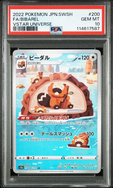 BIBAREL 200/172 PSA 10 POKEMON JAPANESE VSTAR UNIVERSE FULL ART