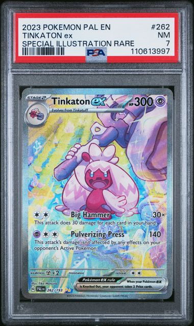 TINKATON EX 262/193 PSA 7 POKEMON PALDEA EVOLVED SPECIAL ILLUSTRATION RARE