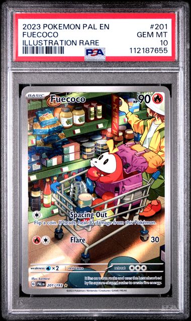 FUECOCO 201/193 PSA 10 POKEMON PALDEA EVOLVED ILLUSTRATION RARE