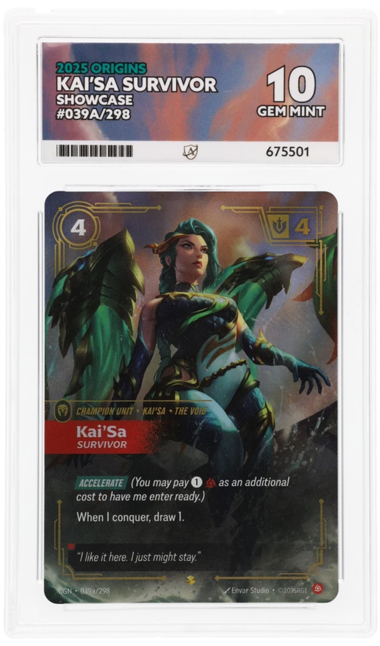 KAI'SA SURVIVOR 039A/298 ACE 10 RIFTBOUND ORIGINS ALTERNATE ART