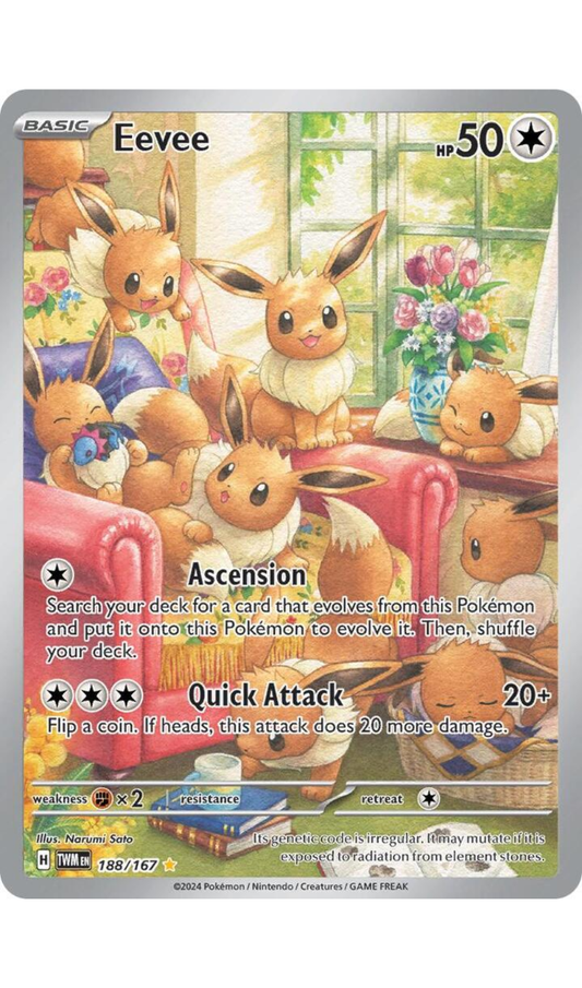 EEVEE 188/167 TWILIGHT MASQUERADE ILLUSTRATION RARE