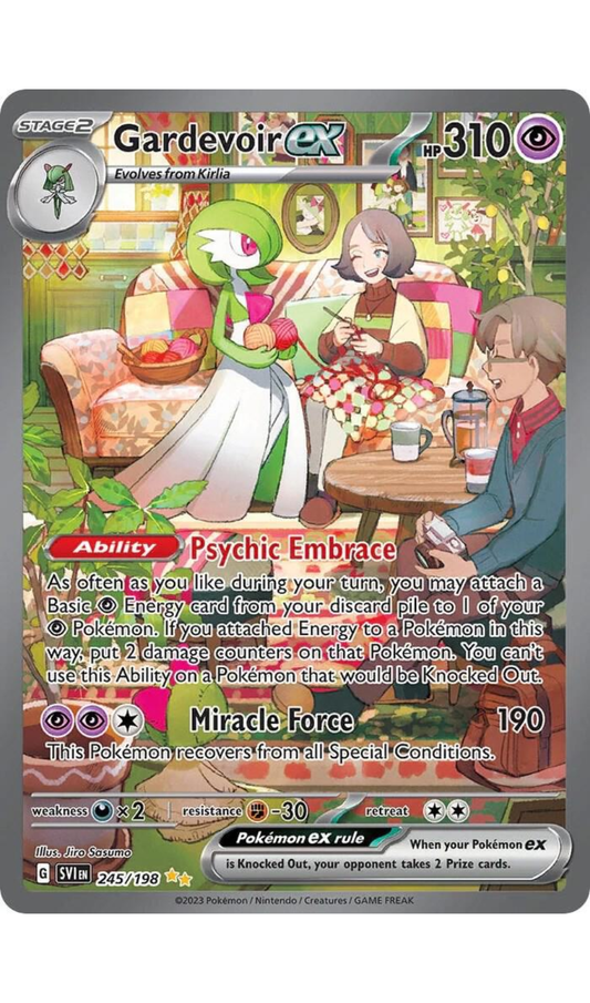 GARDEVOIR EX 245 SCARLET & VIOLET BASE SET SPECIAL ILLUSTRATION RARE