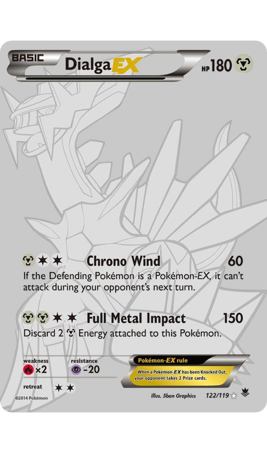 DIALGA EX 122/119 PHANTOM FORCES SECRET RARE (LP)