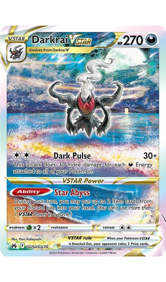DARKRAI VSTAR GG50/GG70 CROWN ZENITH GALARIAN GALLERY