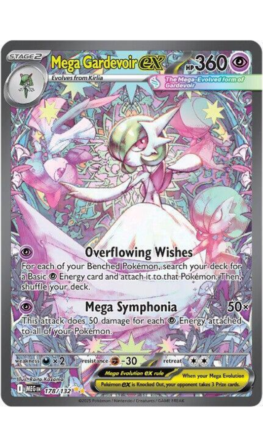 MEGA GARDEVOIR EX 178/132 MEGA EVOLUTION SPECIAL ILLUSTRATION RARE