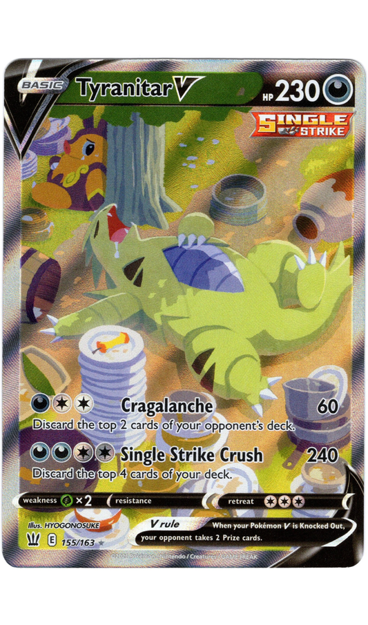 TYRANITAR V 155/163 POKEMON BATTLE STYLES ALTERNATE ART