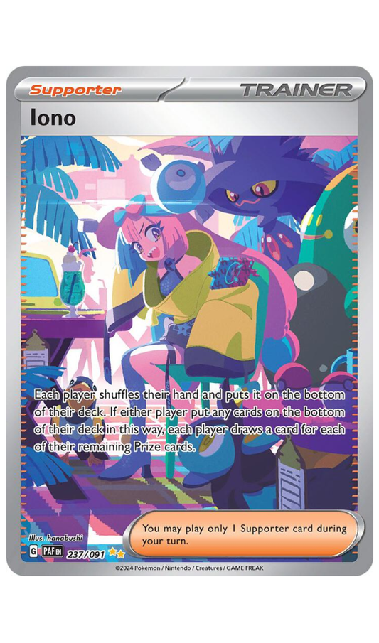 IONO 237/091 POKEMON PALDEAN FATES SPECIAL ILLUSTRATION RARE - NM