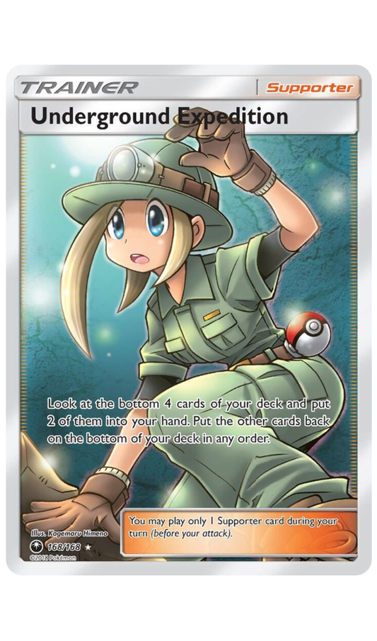 UNDERGROUND EXPEDITION 168/168 POKEMON CELESTIAL STORM FULL ART - NM