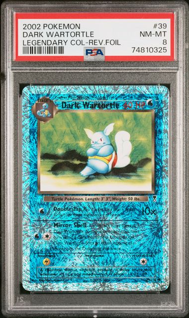DARK WARTORTLE 39/110 PSA 8 POKEMON LEGENDARY COLLECTION REVERSE HOLO