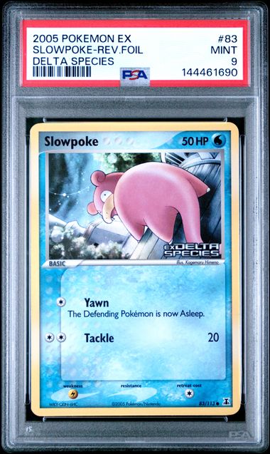 SLOWPOKE 83/113 PSA 9 POKEMON EX DELTA SPECIES REVERSE HOLO