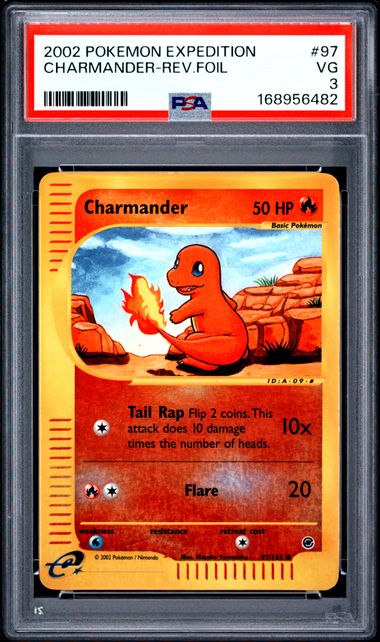 CHARMANDER 97/165 PSA 3 POKEMON EXPEDITION REVERSE HOLO