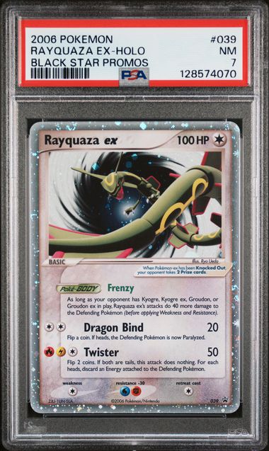 RAYQUAZA EX 039 PSA 7 POKEMON EX BLACK STAR PROMO HOLO