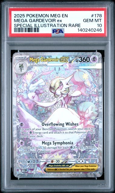 MEGA GARDEVOIR EX 178/132 PSA 10 POKEMON MEGA EVOLUTION SPECIAL ILLUSTRATION RARE