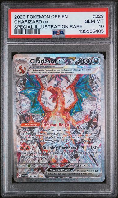 CHARIZARD EX 223/197 PSA 10 POKEMON OBSIDIAN FLAMES SPECIAL ILLUSTRATION RARE