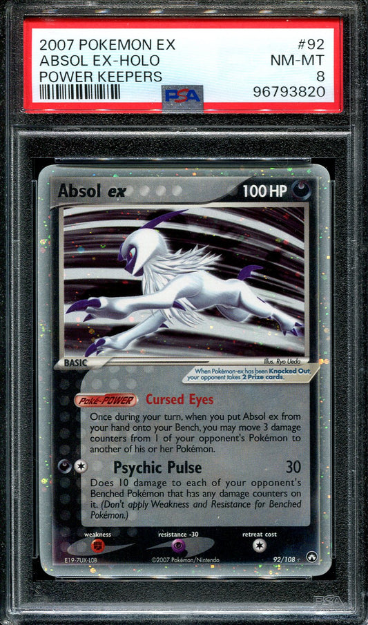 ABSOL EX 92/108 POKEMON PSA 8 EX POWER KEEPERS HOLO