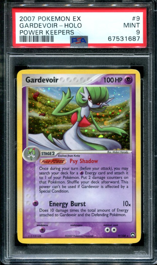 GARDEVOIR 9/108 PSA 9 POKEMON EX POWER KEEPERS HOLO RARE
