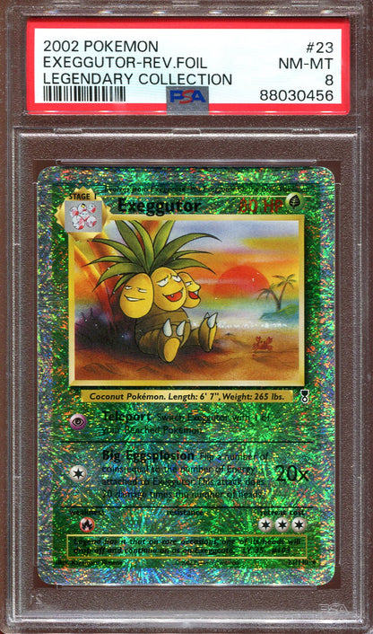 EXEGGUTOR 23/110 POKEMON PSA 8 LEGENDARY COLLECTION REVERSE HOLO