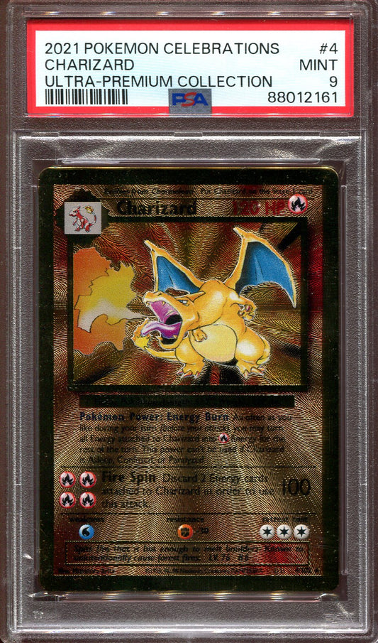 CHARIZARD 4/102 POKEMON PSA 9 CELEBRATIONS ULTRA PREMIUM COLLECTION