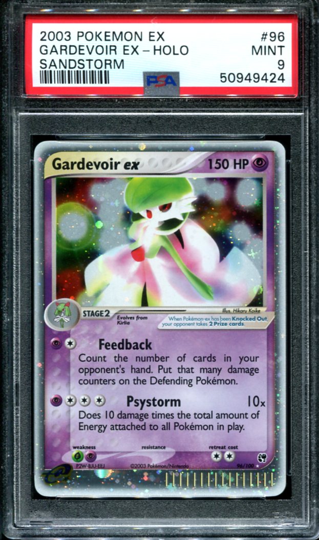 GARDEVOIR EX 96/100 PSA 9 POKEMON EX SANDSTORM HOLO RARE